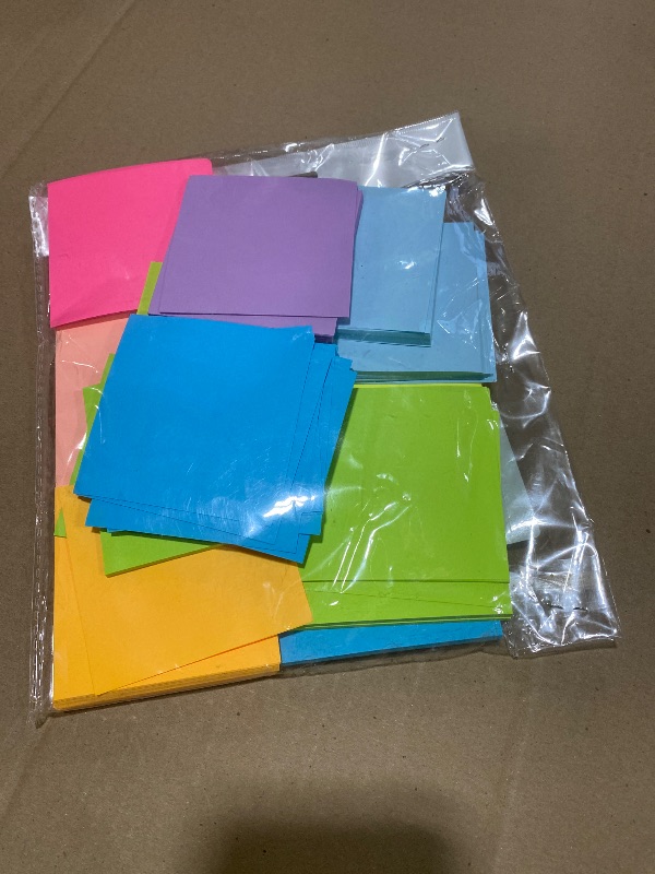 Photo 1 of (18 Pack) Pop Up Sticky Notes Refill,3x3 in Popup Notepads,Accordion Stickies Super Sticking Power,Office School Memo Note Pads Bright Colors,Post on Windows Doors,Recyclable,Easy to Write on