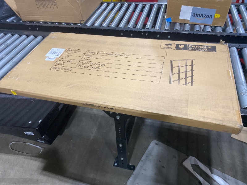 Photo 1 of 7RiversART Grid Wall Commercial Grade Grid Panel Heavy Duty for Retail Display, 2' W x 4' H, Black (Pack of 4)