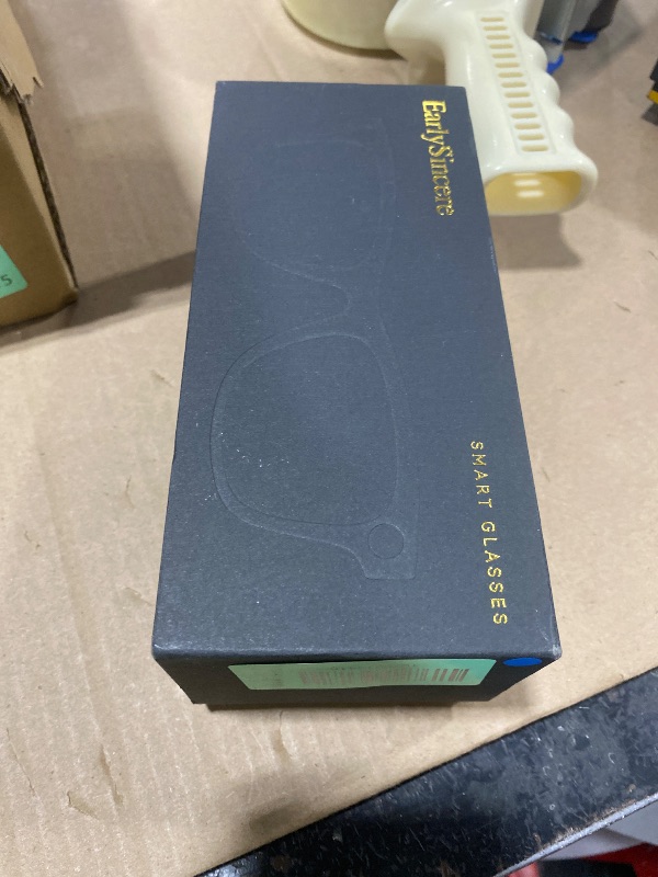 Photo 1 of EarlySincere Smart Glasses with 8MP 4K POV Camera & Bluetooth, HD Video Recording, AI Vision Assistant, Translation & Meeting Transcriber, Open-Ear Audio, Blue Light Blocking & UV Lenses for Computer