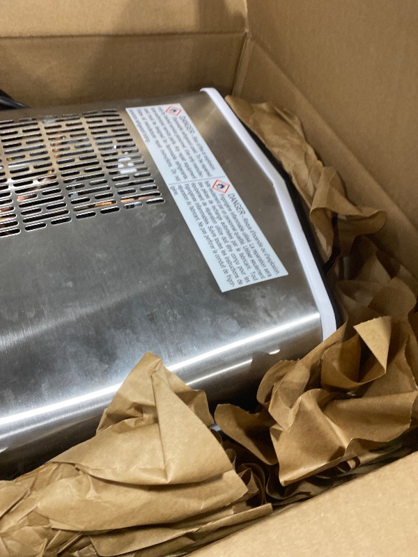 Photo 1 of Aeitto Ice Maker Countertop 26lbs/24H, Ice Machine 8 Ice Cubes Ready in 6 Mins, 2 Sizes of Bullet Ice Portable Ice Makers with Basket & Scoop, Auto Self-Cleaning for Home/Kitchen/Office Stainless