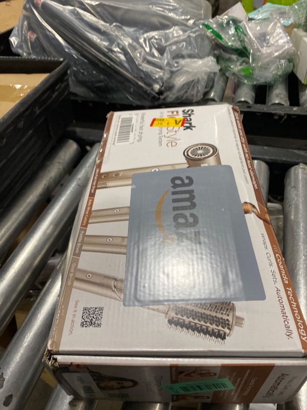 Photo 1 of Shark FlexStyle Air Styling & Drying System, Powerful Hair Dryer Brush & Multi-Styler with Auto-Wrap Curlers, Paddle Brush, Oval Brush, Concentrator Attachment, Stone, HD430