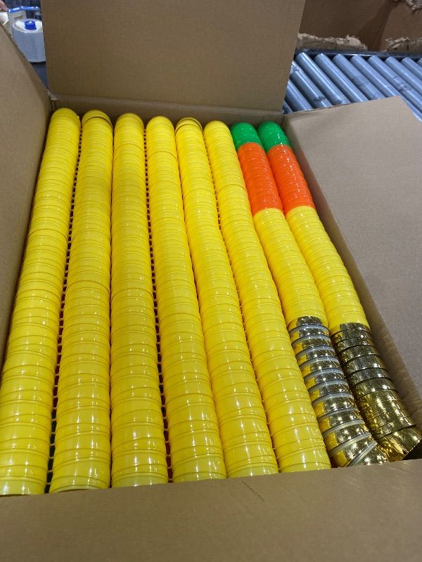 Photo 1 of Sufuplay 1000 PCS Easter Eggs?Plastic 2.4" Bright Colorful Eggs with Golden Eggs, Easter Egg Fillers for Easter Egg Hunt Candy Filling Party Decorations and Kids Gifts