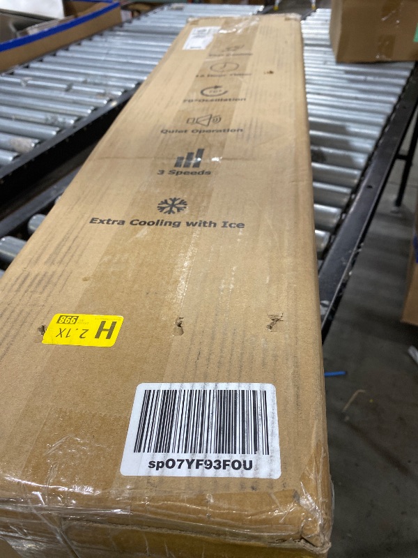 Photo 1 of BIESQYA Windowless Portable Air Conditioner Ac Unit with Remote,37” Ventless Evaporative Air Cooler,Quiet Swamp Cooler for 4 Modes, Ductless Tower Fan For 12H Timer, Ice Packs for home White