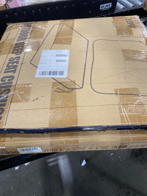 Photo 1 of YEFU Deep Seat Set, 2-Piece 24 x 24 Inch Cushion, Navy