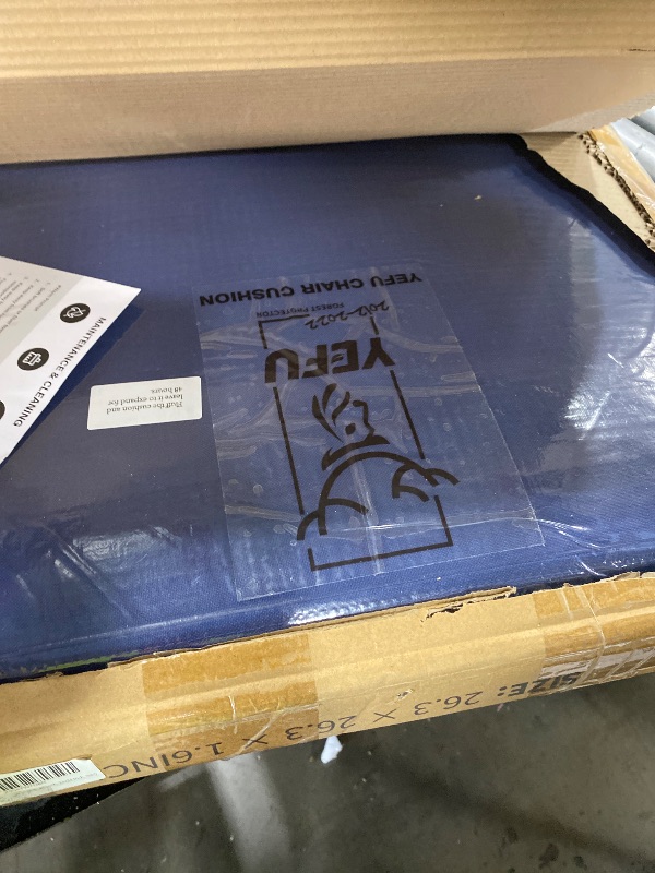 Photo 1 of YEFU Deep Seat Set, 2-Piece 24 x 24 Inch Cushion, Navy