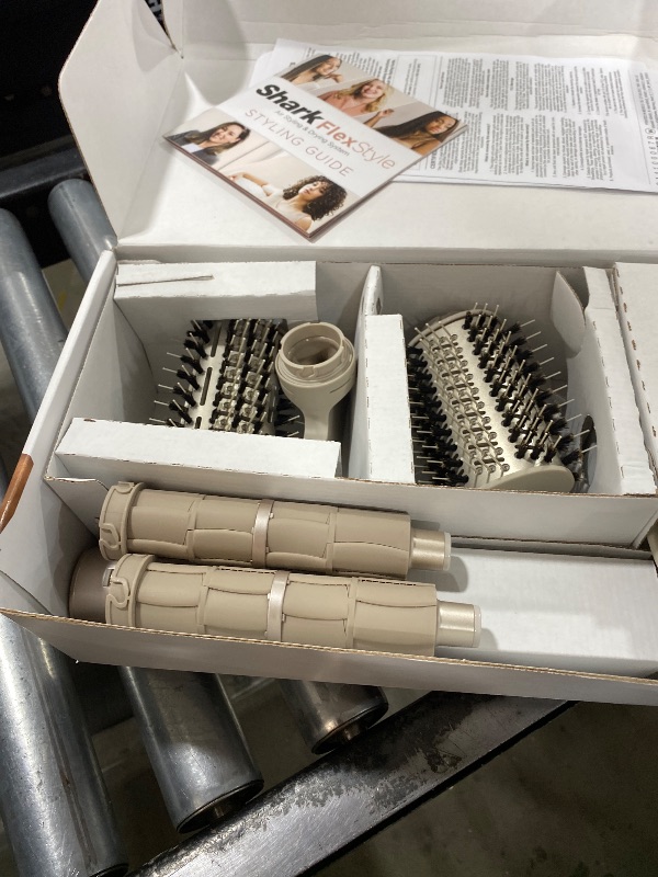 Photo 1 of Shark HD430REF (Refurbished) FlexStyle Air Styling & Drying System, Powerful Hair Dryer Brush & Multi-Styler with Auto-Wrap Curlers, Paddle Brush, Oval Brush, Concentrator Attachment, Stone (Renewed)