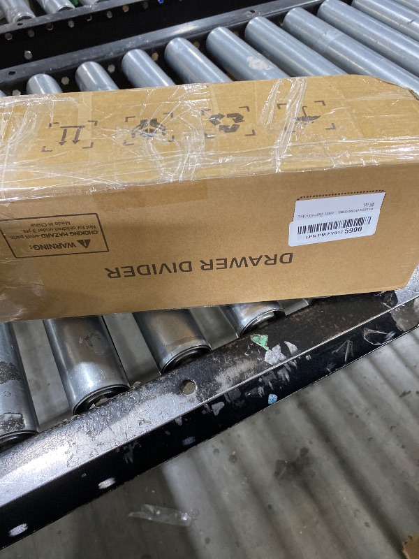 Photo 1 of Vellzeyce Bamboo Drawer Dividers, Expandable Kitchen Drawer Organizer, Include 8 Dividers, 8 Small Inserts and 8 Medium Inserts for Home, Office, Dressers (Short-8 Dividers)