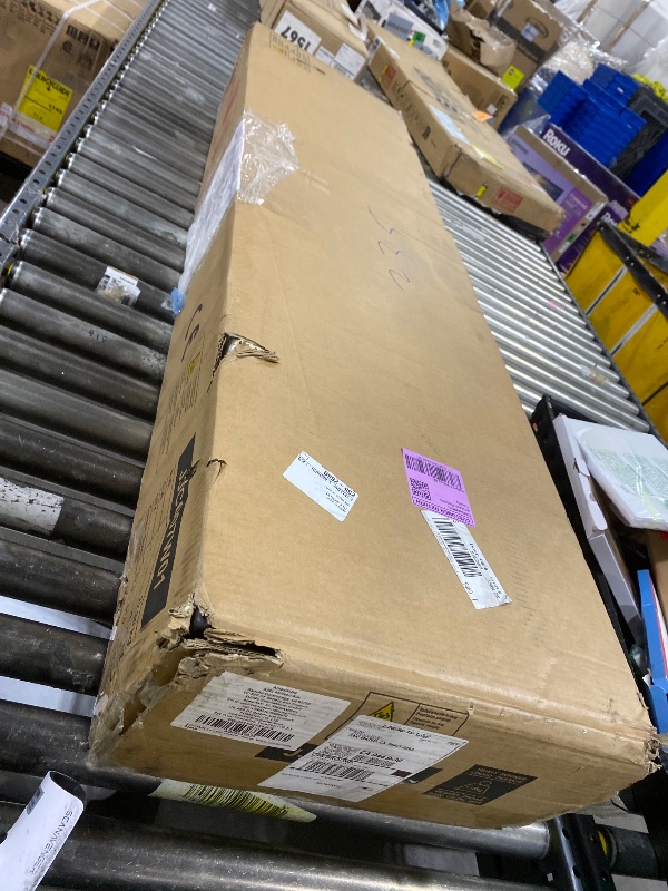 Photo 1 of SONGMICS 6 LEDs Lockable Mirror Jewelry Cabinet, 360° Swivel Jewelry Organizer Armoire Standing, Frameless Full-Length Mirror, 3 Storage Shelves, White Surface, Black Lining UJJC007W01