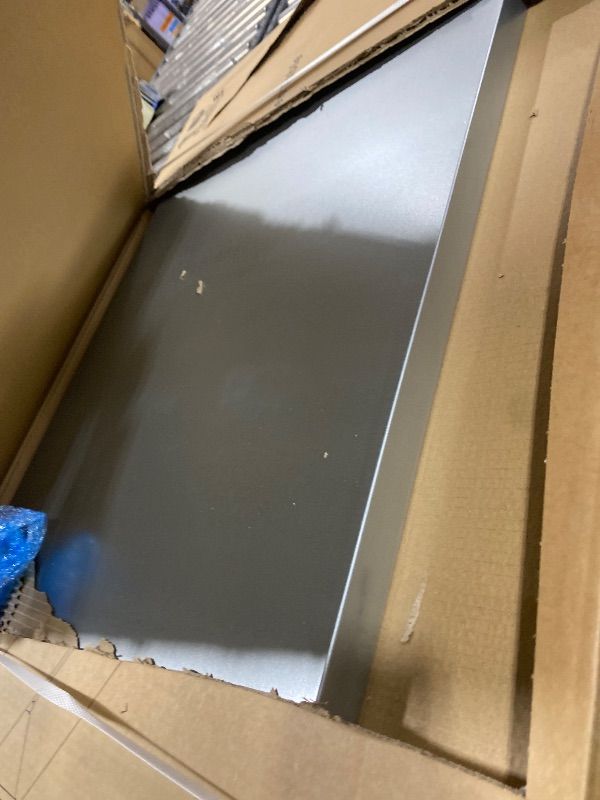 Photo 1 of Derro Stainless Steel Table for Prep & Work, 30x48 in, NSF Metal Commercial Heavy Duty Table with Backsplash and Adjustable Under Shelf and Foot for Restaurant, Home and Hotel