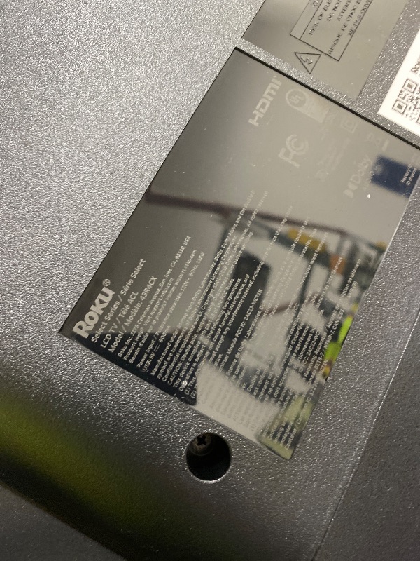 Photo 1 of Roku Smart TV – 43-Inch Select Series, 4K HDR TV – RokuTV with Enhanced Voice Remote – Flat Screen LED Television with Wi-Fi for Streaming Live Local News, Sports, Family Entertainment