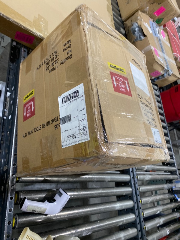 Photo 1 of Deco 79 Teak Wood Handmade Live Edge Stump Accent Table with Charred Detailing, 14" x 14" x 18", Brown