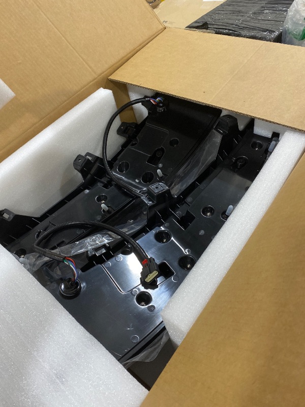 Photo 1 of Full LED Tail Lights Assembly Fits for GMC Yukon/Yukon XL 2015 2016 2017 2018 2019 2020, Rear Taillights Lamps with 6 Holes Plug, Left Driver and Right Passenger Side, Chrome Housing Smoked Lens