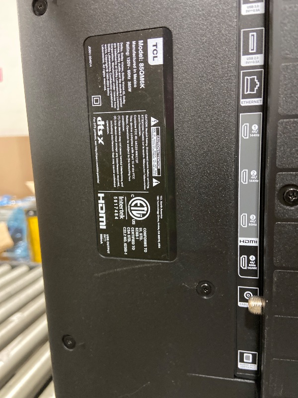 Photo 1 of TCL 85 Inch Class QM6K Series | Mini LED QLED 4K HDR | 85QM6K, 2025 Model | 120HZ-144HZ High Brightness Smart Google TV Dolby Atmos Onkyo Audio | Voice Remote Alexa Gaming Streaming Television