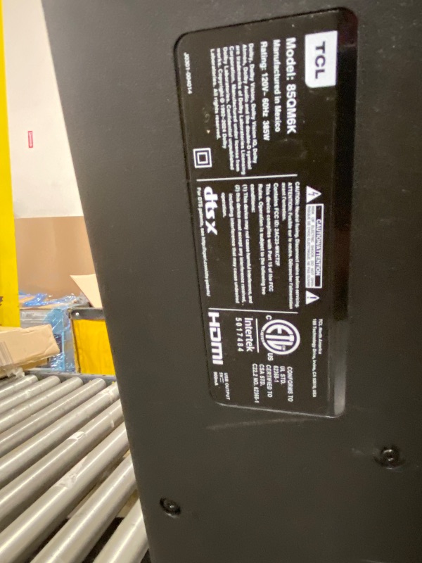 Photo 1 of TCL 85 Inch Class QM6K Series | Mini LED QLED 4K HDR | 85QM6K, 2025 Model | 120HZ-144HZ High Brightness Smart Google TV Dolby Atmos Onkyo Audio | Voice Remote Alexa Gaming Streaming Television