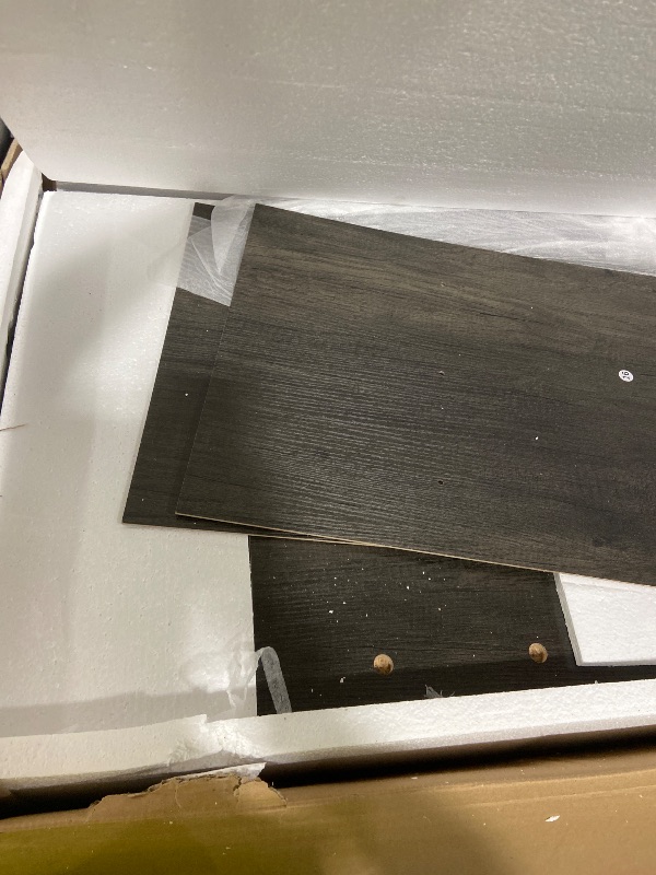 Photo 1 of YITAHOME L Shaped Desk with Power Outlets & LED Lights, 60" Corner Computer Desk with Drawers & Lift Top, Home Office Desk with Monitor Stand & File Cabinet, Wood Height Adjustable Desk, Grey