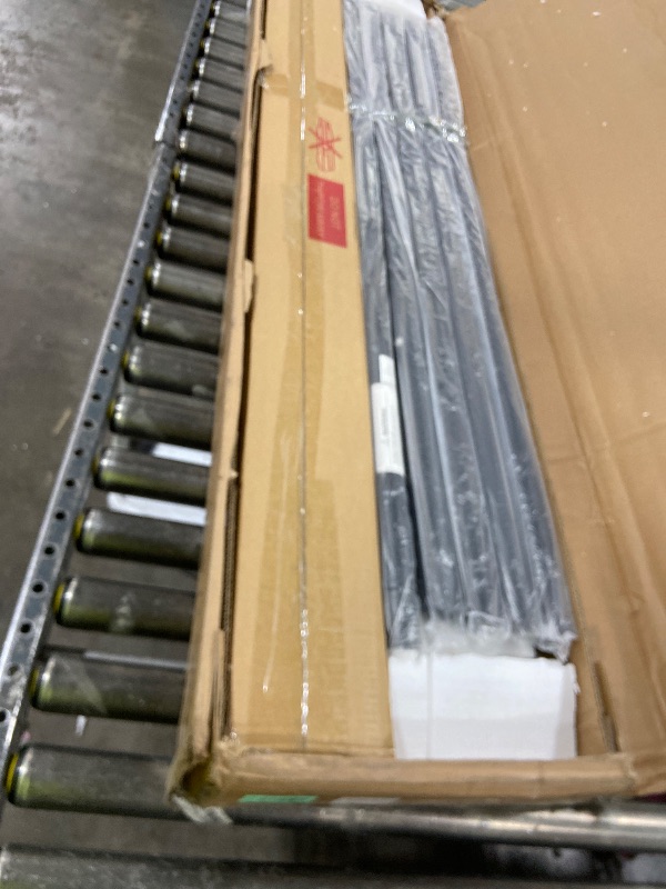 Photo 1 of Full Size Loft Bed with L-Shaped Desk, LED Lights,Charging Station, Industrial Heavy Duty Metal Loft Bed Frame with 3 Storage Shelves and 3 Fabric Drawers, Safety Guard & Ladder, Vintage Brown