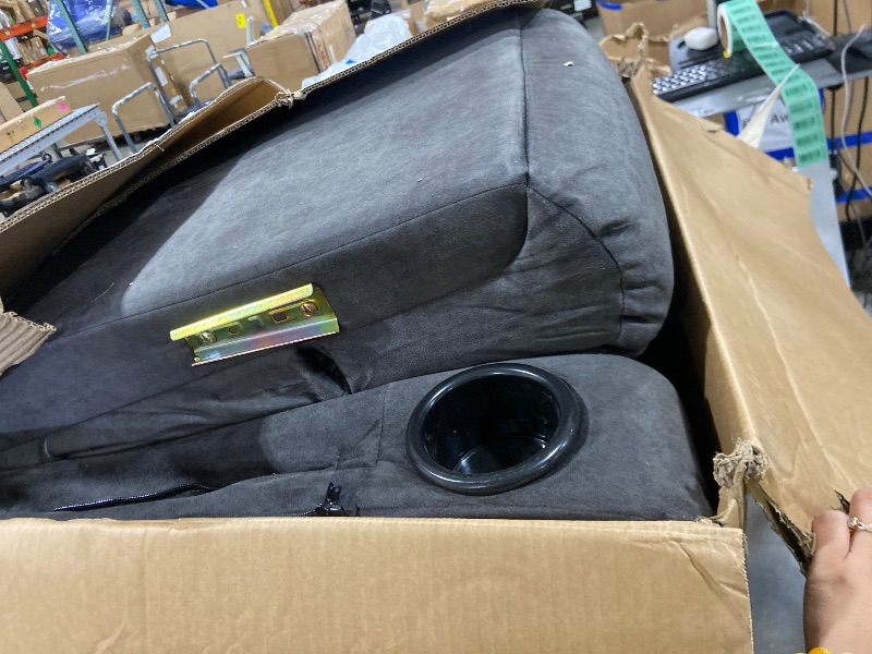Photo 1 of PARTICAIL SET - FOR PARTS ONLY - COMHOMA Loveseat Recliner Sofa,Fabric Home Theater Seating Seats,RV Manual Reclining Chair
