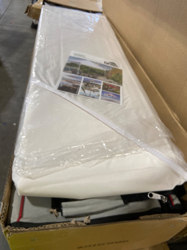 Photo 1 of Eurmax USA 10'x20' Pop Up Canopy Tent Commercial Instant Canopies with Heavy Duty Roller Bag,Bonus 6 Sand Weights Bags (White)