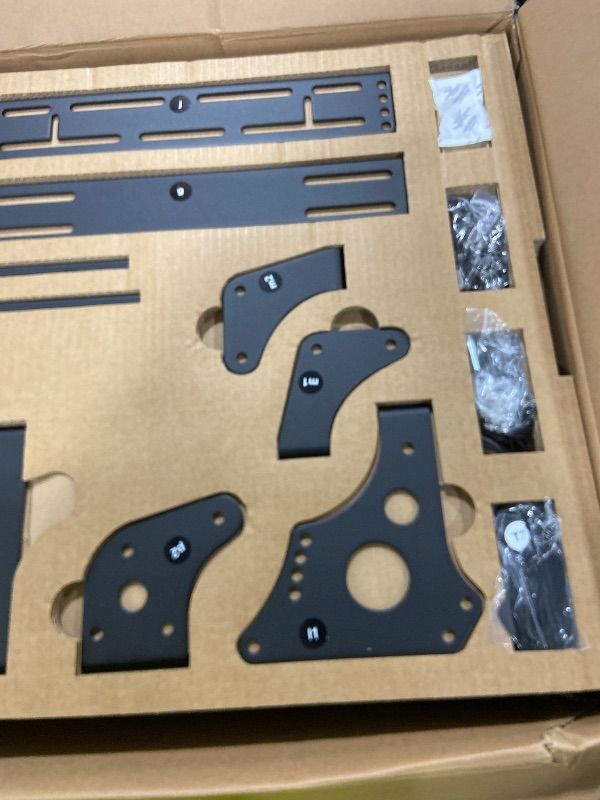 Photo 1 of Fanatec Sim Racing CSL Cockpit V1.5 – Strong and Lightweight, Steel-Reinforced Aluminum Frame, Universal Wheelbase Mounting Bracket, GT Driving Position, Easy Assembly – Black