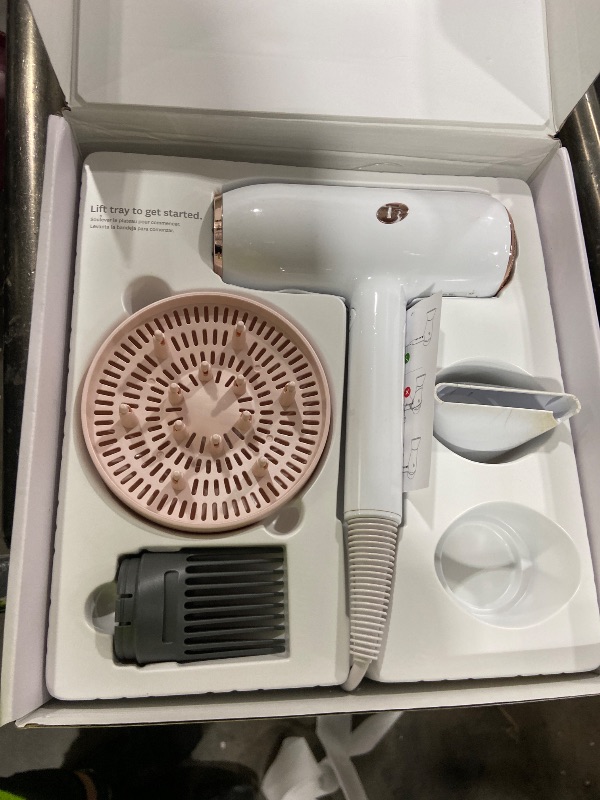 Photo 1 of T3 Featherweight StyleMax Professional Ionic Hair Dryer with Custom Heat Automation & 4 Attachments, Fast Drying, Lightweight with 5 Heat & 3 Speed Settings, 2 Concentrators, Diffuser & Smoothing Comb