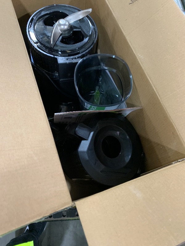 Photo 1 of ECOSELF Juicer Machines with 3 Filters (For Juice/Sorbet/Nut Milk), Masticating Juicer With Wide Mouth Hopper for Vegetables & Fruits, Self Feeding & Hands-Free Juicer With Pusher, Premium Black