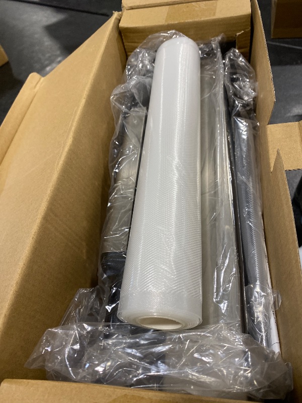 Photo 1 of 95kPa Vacuum Sealer Machine with AquaLock Technology, for Moist Seals, 2X Seal & 130W, Fully Automatic Food Sealer, Built-In Cutter, Bag Storage & Hose, Precision Sealing, 2 Bag Rolls,Stainless Steel