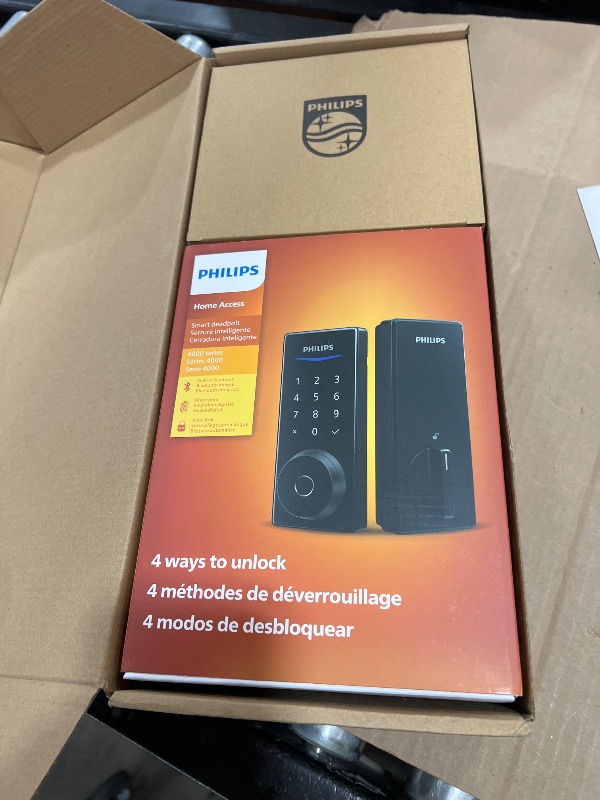 Photo 1 of Philips Smart Lock with Handles, Keyless Entry Door Lock Set, Keypad Door Lock with 2 Level Handles, Digital Keypad Deadbolt for Front Door, App Fingerprint PIN Code Unlocking, Auto Locking