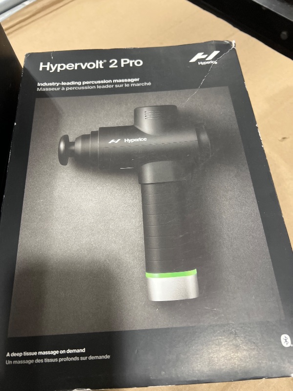 Photo 1 of Hyperice Hypervolt 2 Pro - Featuring Quiet Glide Technology - Handheld Percussion Massage Gun - 5 Speeds, 5 Interchangeable Heads - Helps Relieve Sore Muscles and Stiffness