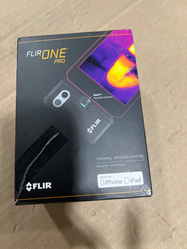 Photo 1 of Flir One Pro - Thermal Imaging Camera for iOS Smartphones (iPhone 14 and Older w/Lightning Port), 480x360 Super Resolution (160x120 Native IR)