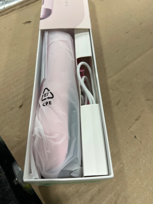 Photo 1 of Go Brush Pro 2026 Hair Iron Straightener Brush 300M Negative Ions, Portable Mini Hair Straightening Comb for Women with 4 Temps Fast Heating MCH Ceramic Coating Smooth Frizz Hair Travel Gift Pink