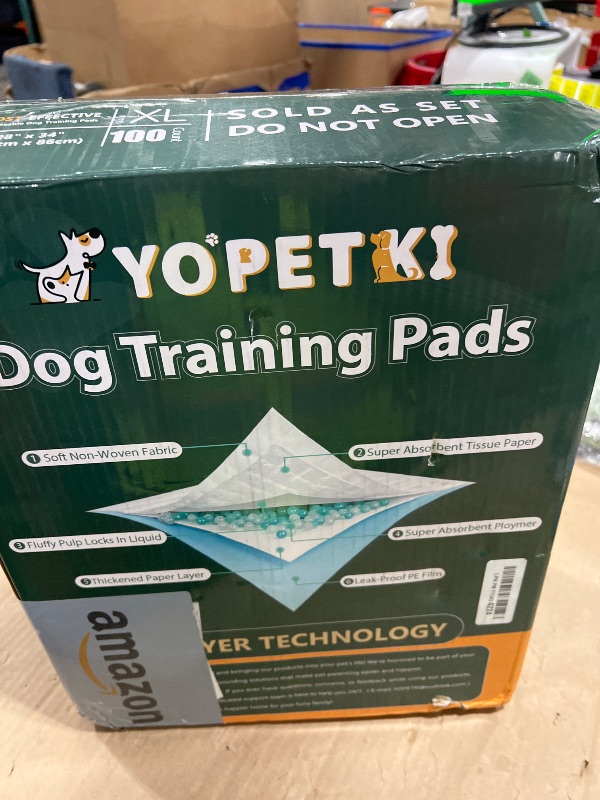 Photo 1 of 100 Count Dog Pee Pads Extra Large 28"x34", Super Absorbent X-Large 100 Pack Puppy Pads Leak-Proof & Quick-Dry Disposable XL Potty Pee Pads for Dogs, Puppies, Doggy