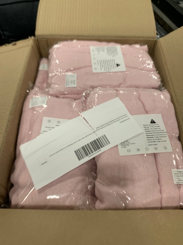 Photo 1 of 6 Panels Pink Ceiling Drapes for Wedding, 5ftx20ft Ceiling Drapes Cheesecloth Sheer Fabric Curtain Wedding Arch Draping Fabric Romantic Ceilings Decorations for Weddings Party Ceremony Stage