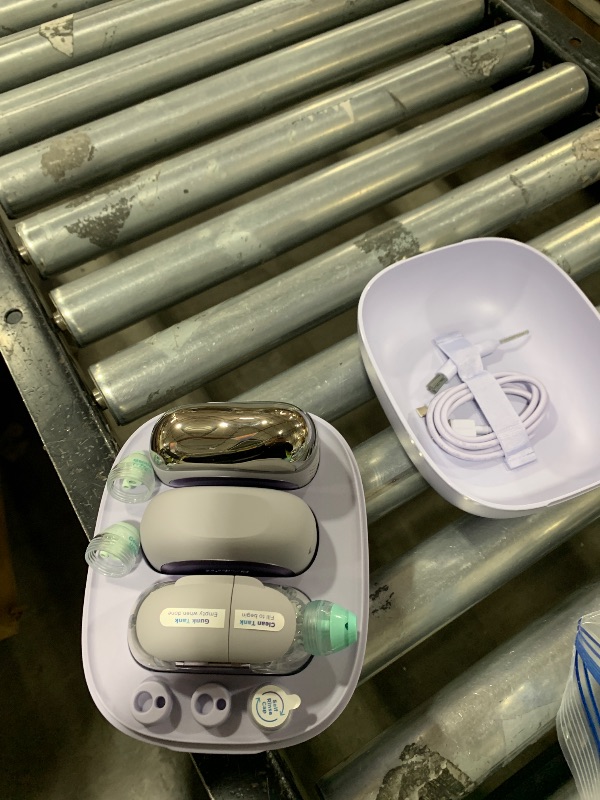 Photo 1 of Shark FacialPro Glow at-Home Hydro-Powered Facial System with DePuffi Hot & Cold Therapy – Professional Spa Skincare Device for Pore Cleansing, Hydration, & Radiant Glow, Lilac, FH320PL