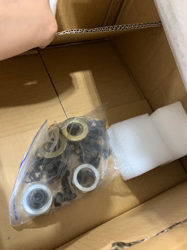 Photo 1 of Trailer Axle Electric Brake Kit, 6-Hole, 5.5" Bolt Circle Brake Drum with 12" x 2" Self Adjusting Electric Brakes for 5200lb-6000lb Axles, Replace 12”Brake Hub Drum(A Pair)