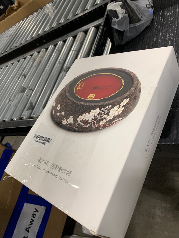 Photo 1 of TMASTER 1200W Electric Hot Plate,Ceramic Round Hot Plate,Portable Stove Kitchen Cooktop Electric Heater,for Boiling Water,Making Tea, Coffee (Arita Sakura Flying Ceramic Tea Heater - 120V/1200W)