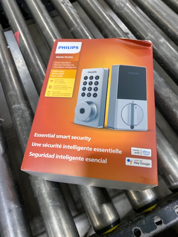 Photo 1 of Satin Nickel Single Cylinder Electronic Deadbolt with Handle Set
