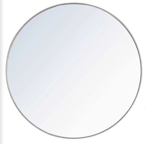 Photo 1 of Elegant Lighting Vatinius 48" Diameter Traditional Circular Framed Bathroom Wall Mirror