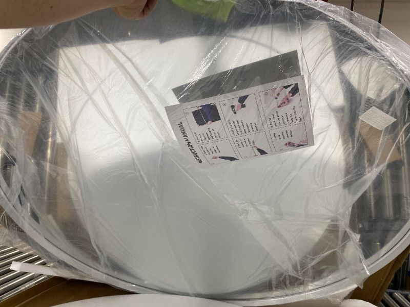 Photo 1 of Elegant Lighting Vatinius 48" Diameter Traditional Circular Framed Bathroom Wall Mirror
