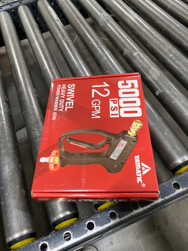Photo 1 of YAMATIC Short Pressure Washer Gun with Swivel, 5000 PSI Power Washer Wand Stubby Trigger Handle with 3/8" Plug & M22-14mm Male Inlet, 1/4" Quick Connect Outlet for Foam Cannon Car Wash