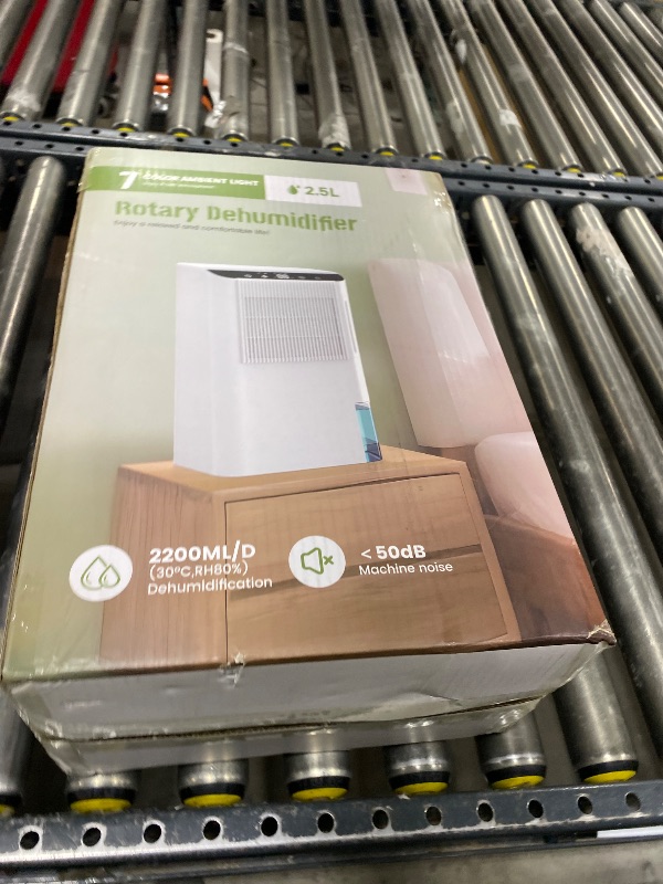 Photo 1 of Dehumidifiers for Home, 2000 Sq.Ft Small Dehumidifier with 3.3ft Drain Hose, 2.5L Tank, Timer Sleep Mode, Portable Dehumidifier for Basement, Bedroom, Bathroom (Sweet White)
