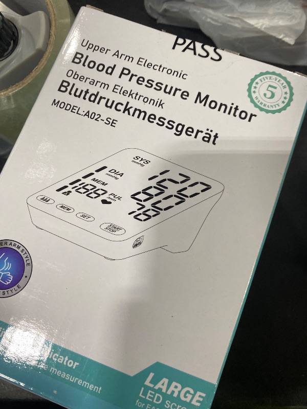 Photo 1 of YONLO Blood Pressure Monitor, Automatic Upper Arm Blood Pressure Monitors for Home Use, 2 Blood Pressure Machine Cuff(9-17in & 13-21in) with Large LED Backlit Display, 3x199 Reading Memory Users White