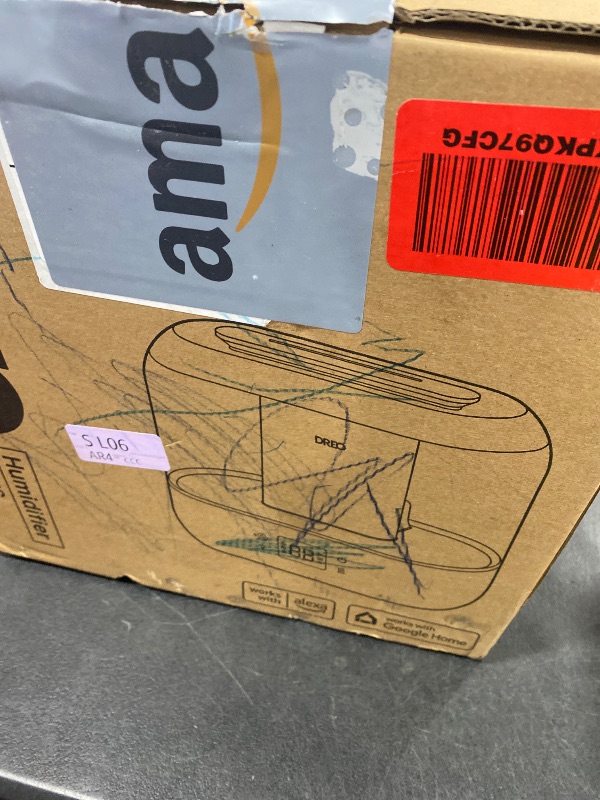 Photo 1 of Dreo Smart Humidifiers for Bedroom, Top Fill 4L Supersized Humidifier Large Room with 28 dB, 36H Runtime, Touch/APP/Voice Control, Nightlight, Cool Mist Humidifiers for Baby, Plants, Indoor, Black