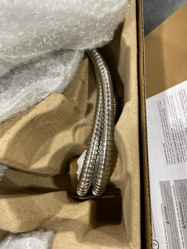 Photo 1 of Delta 6-Setting PivotPro 3-in-1 Combination Shower Head with ProClean Spray, Chrome Round Shower Head Rainfall with Handheld Spray, 1.75 GPM, Chrome 75648