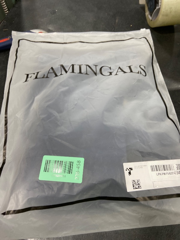 Photo 1 of Flamingals Straight Leg Pants for Women Drawstring Waist Mid Rise Casual Solid Seam Detail Pant Dark Blue 3XL