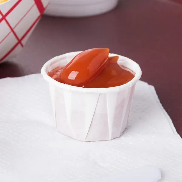 Photo 1 of 1 oz. White Paper Souffle / Portion Cup - 5,000/Case