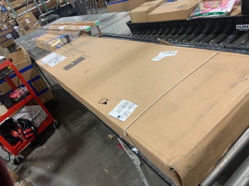 Photo 1 of Sauder Select Multipurpose Bedroom Armoire Wardrobe Closet Pantry Storage Cabinet with Storage Drawers and Hanging Rail, in Cinnamon Cherry