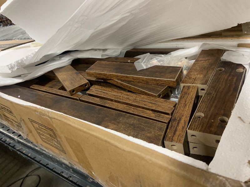 Photo 1 of Garvee 70.9 Inch Console Table, 2-Tier Narrow Sofa Table, Industrial Farmhouse Entryway Table, Rustic Brown, Extra Long, Space-Saving
