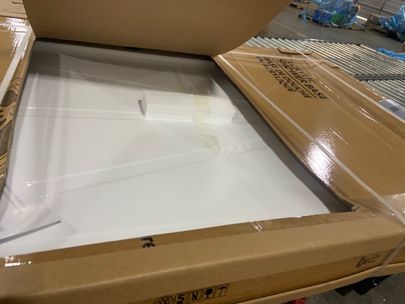 Photo 1 of CKB 60 in. L x 36 in. W Single Threshold Shower Base, Left Drain Shower pan with Slip Resistant Textured Surface, White Acrylic Shower Base