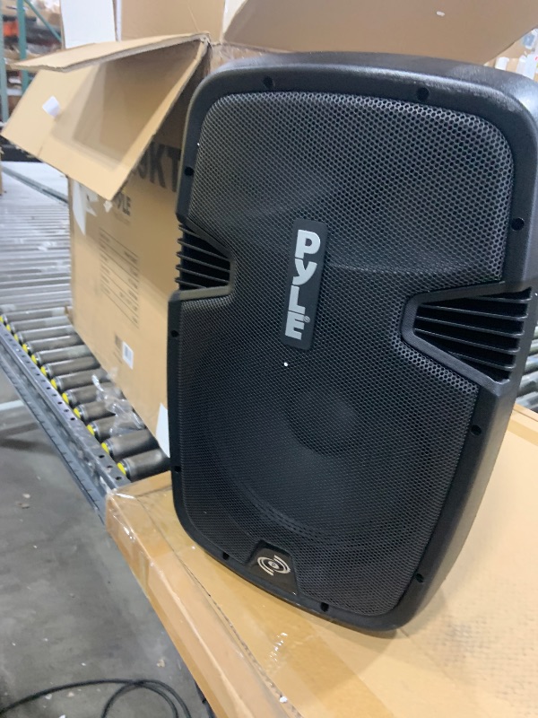 Photo 1 of Wireless Portable PA Speaker System - 1800W High Powered Bluetooth Compatible Active + Passive Pair Outdoor Sound Speakers w/ USB SD MP3 AUX - 35mm Mount, 2 Stand, Microphone, Remote - Pyle PPHP1249KT