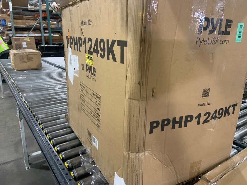 Photo 1 of Wireless Portable PA Speaker System - 1800W High Powered Bluetooth Compatible Active + Passive Pair Outdoor Sound Speakers w/ USB SD MP3 AUX - 35mm Mount, 2 Stand, Microphone, Remote - Pyle PPHP1249KT